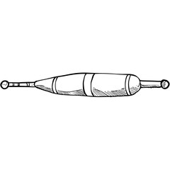 fishing float handdrawn illustration © nikagraphic