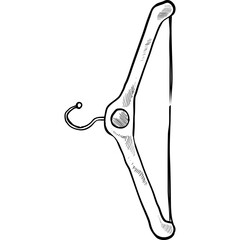 hanger handdrawn illustration