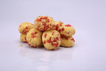 Whole wheat eggless tutti frutti cookies. High Resolution