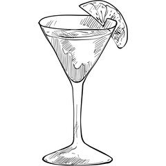 fruit juice handdrawn illustration