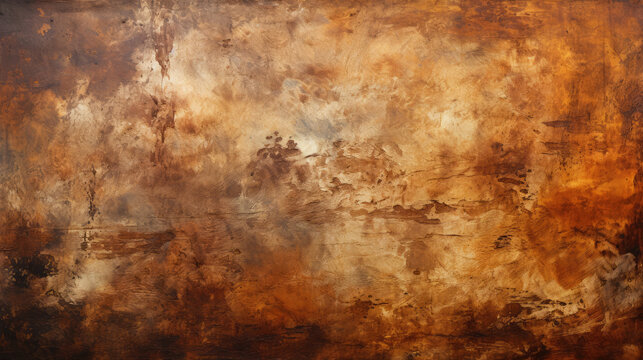 Watercolor old brown background texture abstract  wall retro paper vintage  grunge - Generative ai