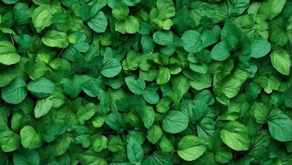 a close up of a bunch of green leaves
