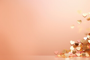Fototapeta na wymiar valentine wallpapers background with hearts