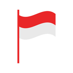 indonesian flag illustration