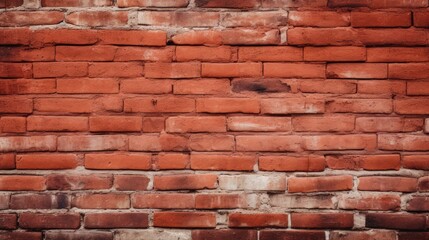 Fototapeta premium Close-up texture of the old red brick wall.