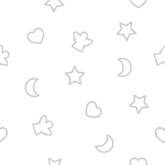 Baking cutters seamless pattern