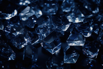 Light crystal blue background transparent texture macro
