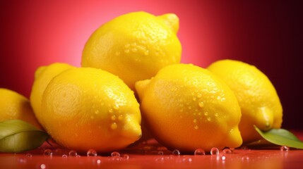 lemon_fruits_photorealism_style_on_ruby_backgrou