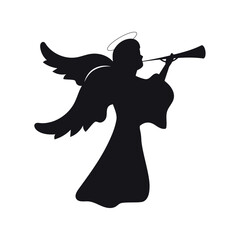 angel silhouette icon