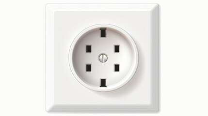 White electrical plug