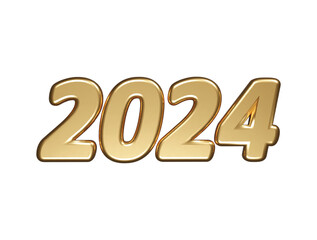 2024 new year text effect element
