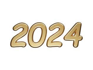 2024 new year text effect element