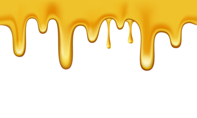 Dripping honey border background and paint dripping