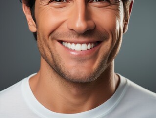 Obraz premium smiling young man with porcelain veneers.