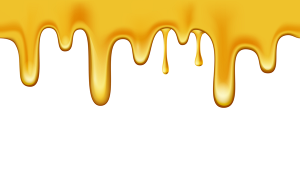 Dripping honey border background and paint dripping