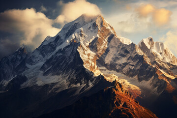 Surrounded by majestic mountains their peaks