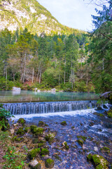 Spring of the Kamiska Bistrica river in Slovenia.