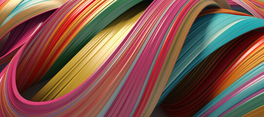 colorful wave lines pattern, gradation 2
