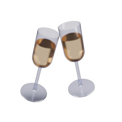 Elevate your visuals with the timeless charm of two wine glasses. Perfect for conveying moments of celebration, intimacy, and shared joy.