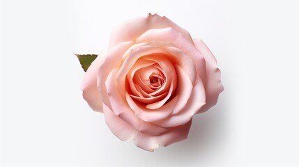 loose rose elegant light rose with darker Ai Generative