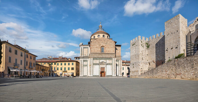 Parato, Italy - Panorama of Piazza Santa Maria delle Carceri square