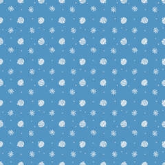  Seamless christmas pattern. New year background. Doodle illustration with christmas icons