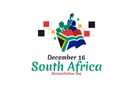 December 16, Reconciliation day of South Africa  vector illustration. Suitable for greeting card, poster and banner.