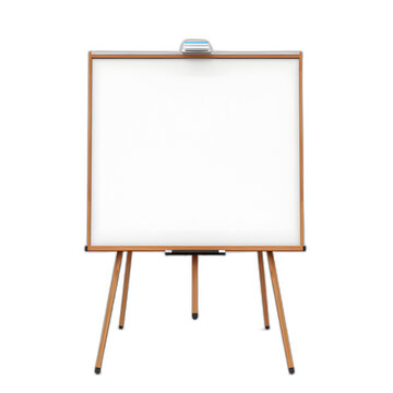 whiteboard isolated on transparent or white background, png