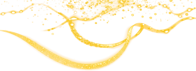 Gold glitter line wave curve shiny, glittering dust, Golden sparkle confetti.