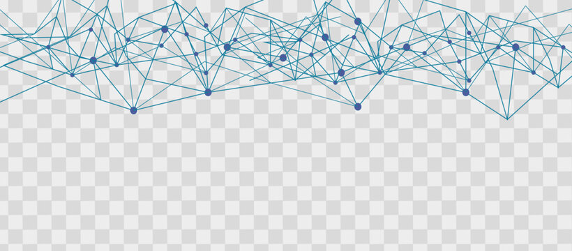Internet network. Data and technology concept. Abstract technological background with dots and lines connection.