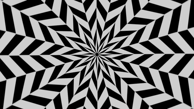 Black and white floral geometric seamless pattern for fabric, textile, wallpaper, and more