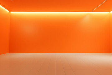 orange Empty Space. AI generative