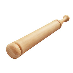 A rolling pin isolated on transparent background