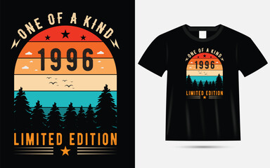 one of a king 1996 limited edition vintage retro t shirt design