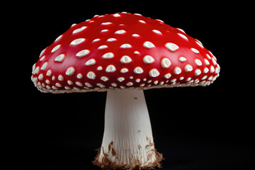 Mushroom Amanita closeup