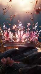 crown, tiara, shiny, princess, background, jewelry