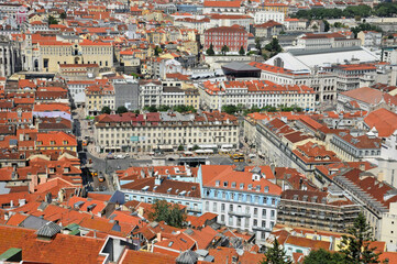 Fototapeta na wymiar Portugal, old historical building in the center of Lisbon