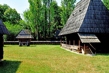 Fototapeta na wymiar Bucarest, Romania - july 2 2023 : picturesque Village Museum