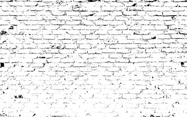 Distressed overlay texture of old brickwork, grunge background. abstract halftone vector illustration.