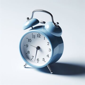 alarm clock on  simple background