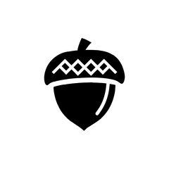 acorn icon vector design template on a white background