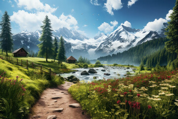 A series of augmented reality filters and effects on social media, enabling users to transform their surroundings into imaginative landscapes. Generative Ai.