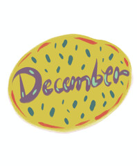 Stamp Christmas Thanksgiving season sticker icons tree plant monthly