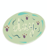 Stamp Christmas Thanksgiving season sticker icons tree plant monthly