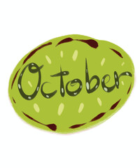 Stamp Christmas Thanksgiving season sticker icons tree plant monthly