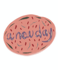 Stamp Christmas Thanksgiving season sticker icons tree plant monthly