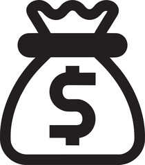 money bag, pictogram