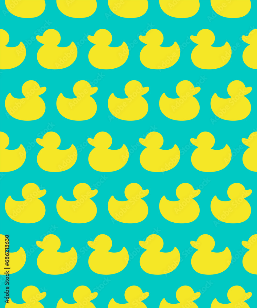 Poster duck seamless pattern. geometric seamless pattern with abstract duck