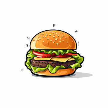 Burger cartoon