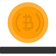 Obraz premium Bitcoin Icon